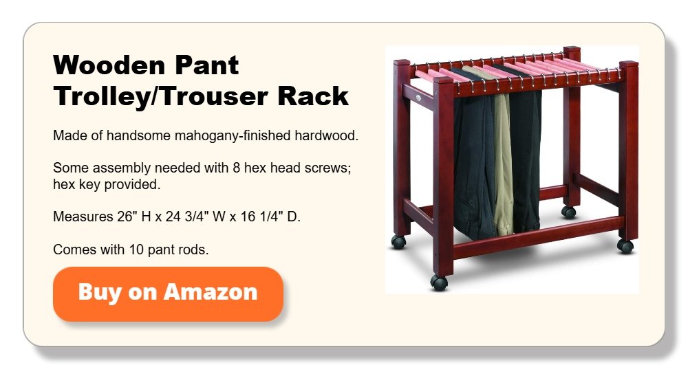 Wooden Pant Trolley_Trouser Rack