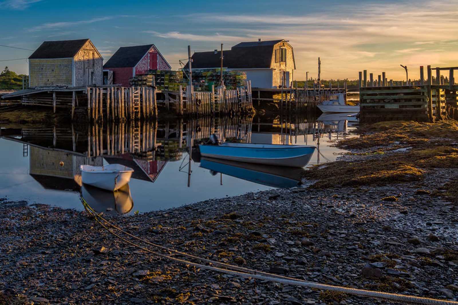 nova scotia pictures blue rocks sunrise