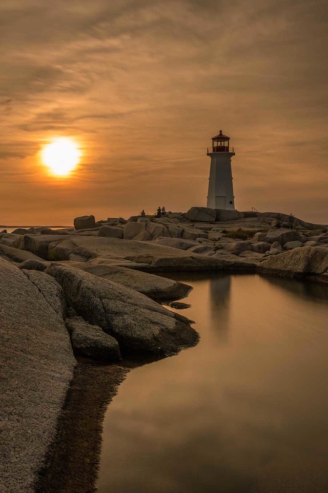 Peggy's cove sunset - nova scotia in pictures