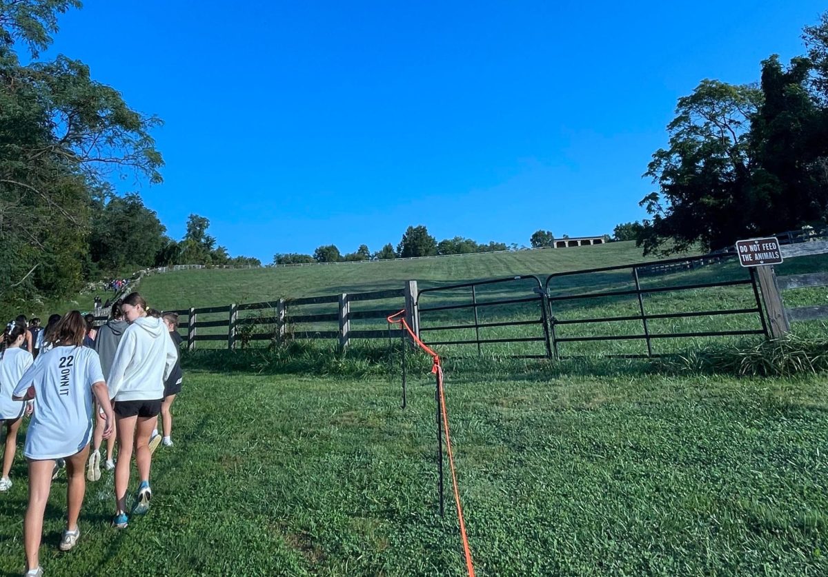 The fearsome hill loomed above the cross country course on September 14th.