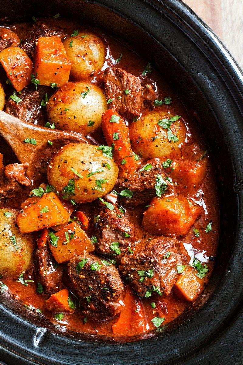 Beef Stew With Carrots And Potatoes
 Slow Cooker Beef Stew Recipe with Butternut Carrot and