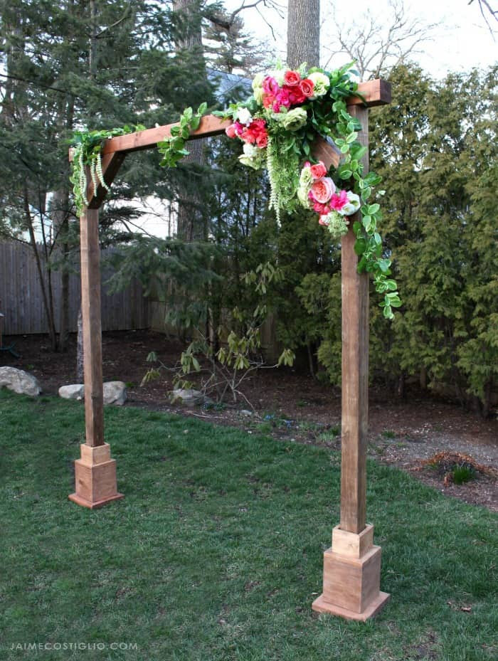 DIY Wedding Arch Wood
 DIY Self Standing Wood Arch Jaime Costiglio