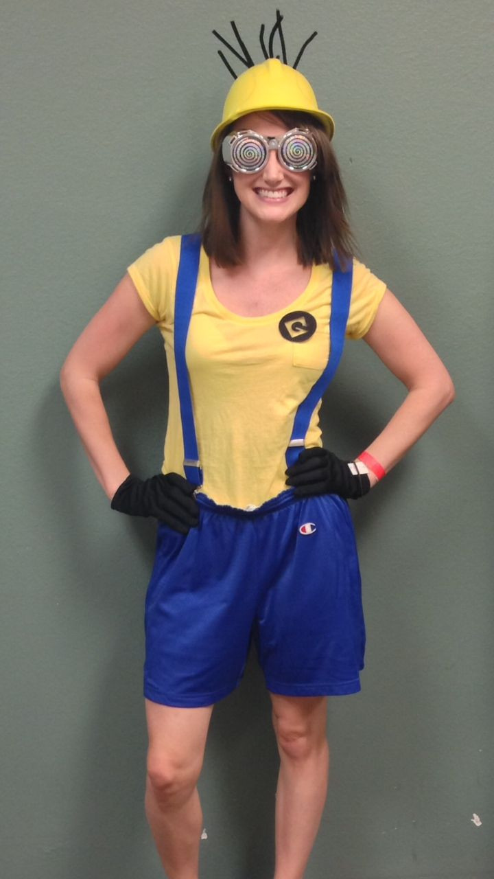 Minion Costume DIY Adults
 DIY Minion Costume from Goodwill