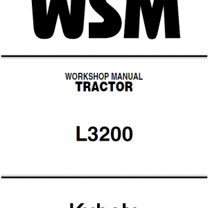 Kubota L3200 Tractor Workshop Service Manual