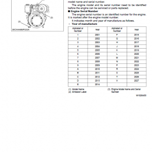 Kubota Oc60-e3, Oc98-e3 Engine Workshop Service Manual