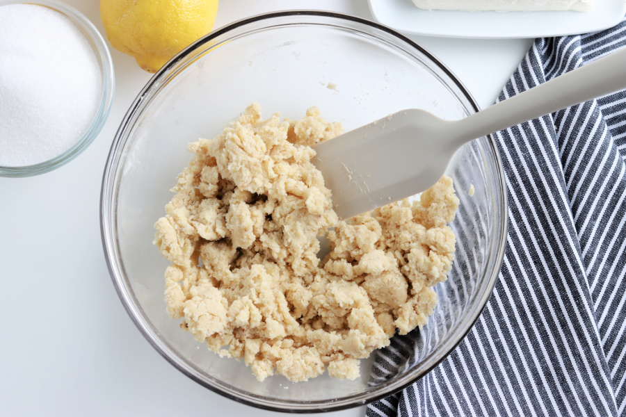 crust ingredients in a mixing bowl