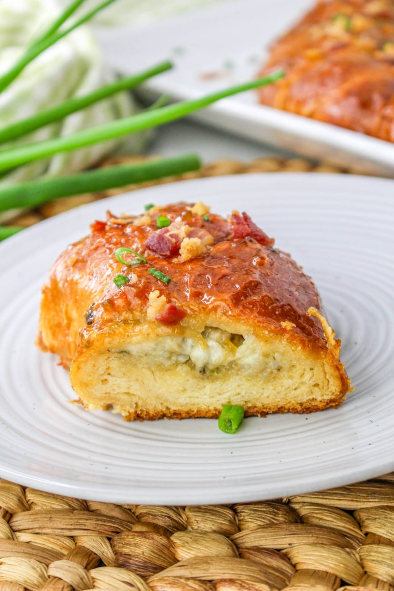 Boudin King Cake on a plate