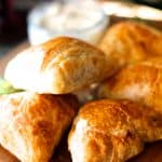 Lamb and Mushroom Puff Pastry Triangles