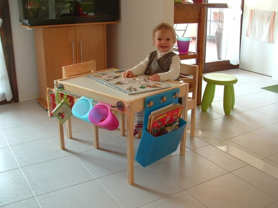 Diy Kids Art Table
 15 Cool DIY Kids Tables From IKEA