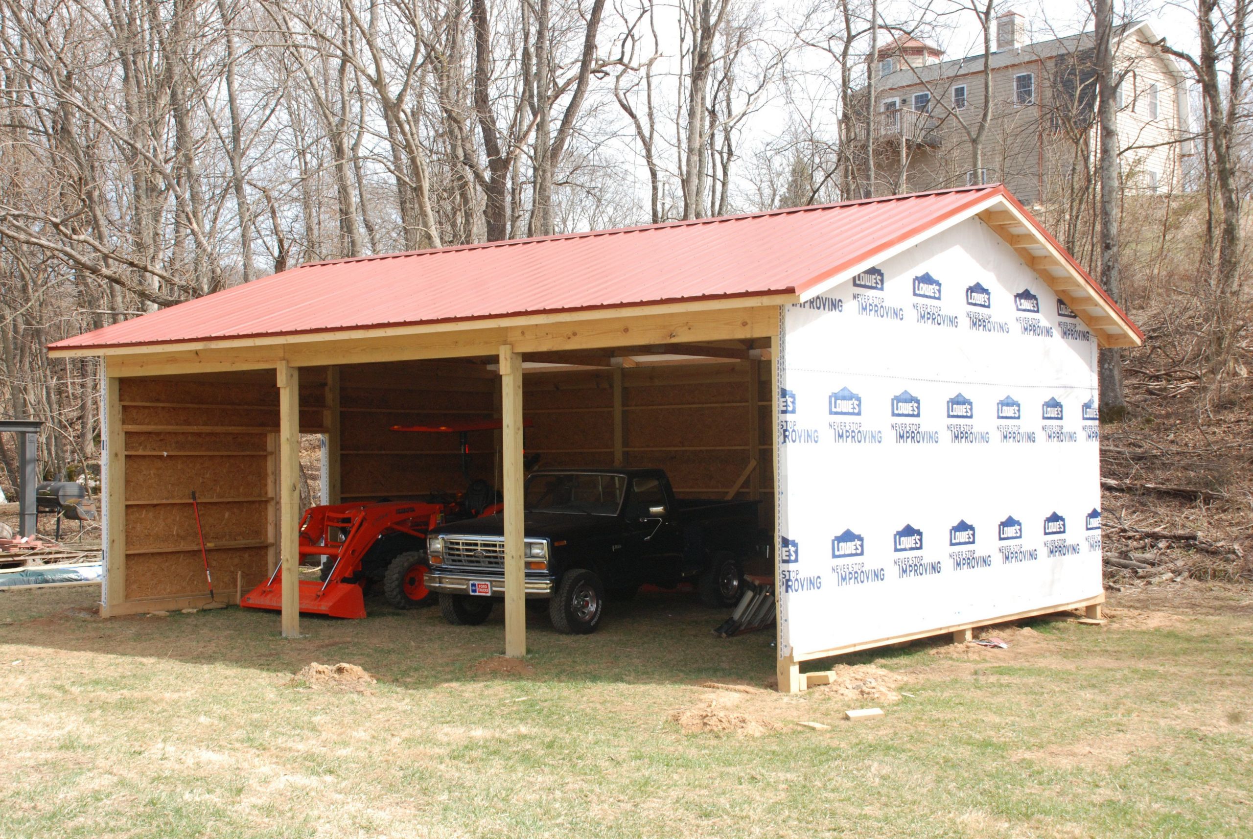 DIY Pole Barns Plans
 Building a Pole Barn Redneck DIY