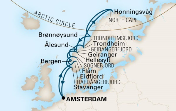 map of coastal norway