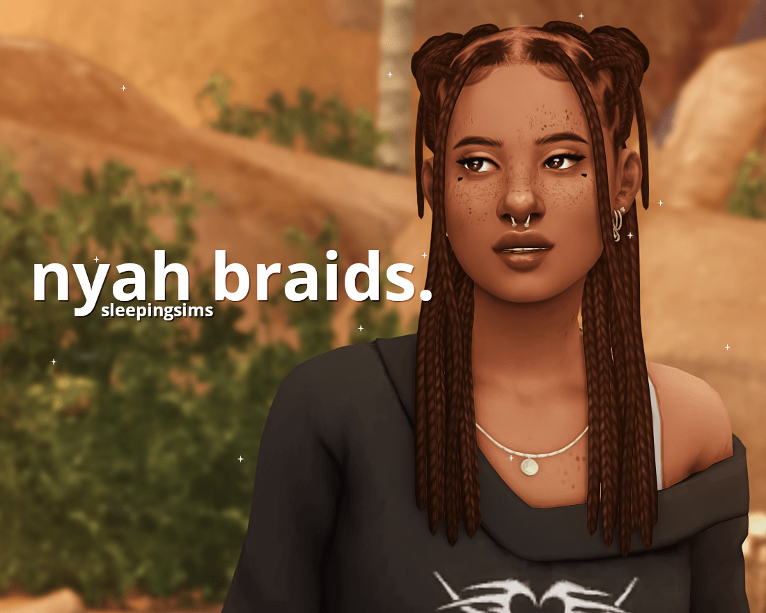 Sims 4 braided hair maxis match - horfish