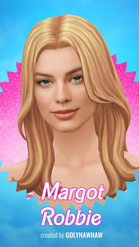 Margot Robbie Sim | The Sims Book