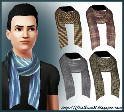 Coffee house Scarf for males - The Sims 3 Catalog