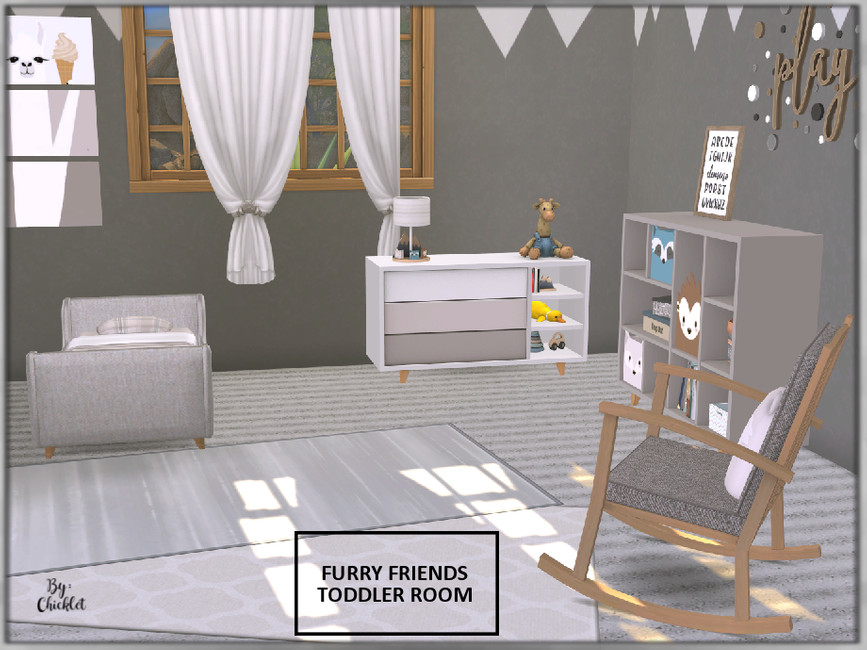 Furry Friends Toddler Bedroom - The Sims 4 Catalog