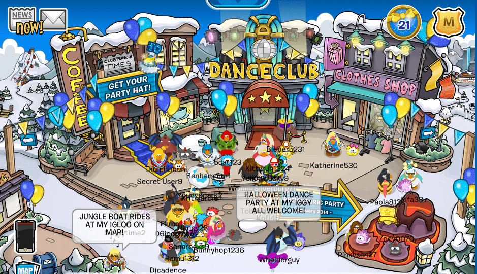 Club Penguin town