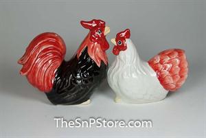 Rooster and Hen Salt & Pepper Shakers