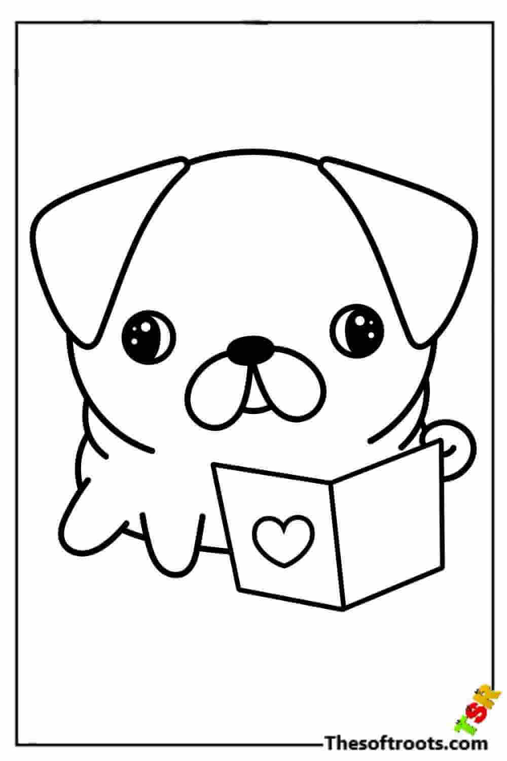 Printable puppy coloring pages