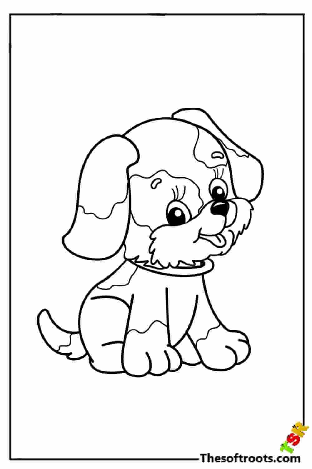 Puppy coloring pages