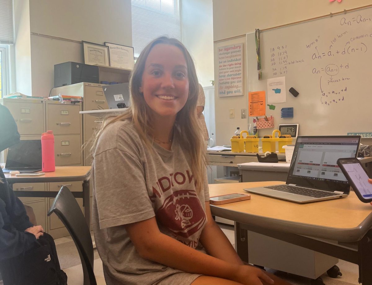 Junior Hayden Sheehan in her 3A study hall class. 