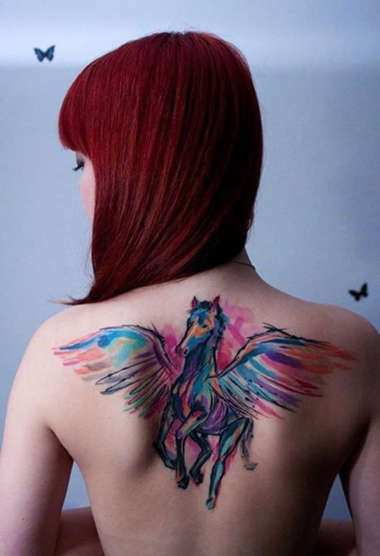 12-Horse-watercolor-tattoo