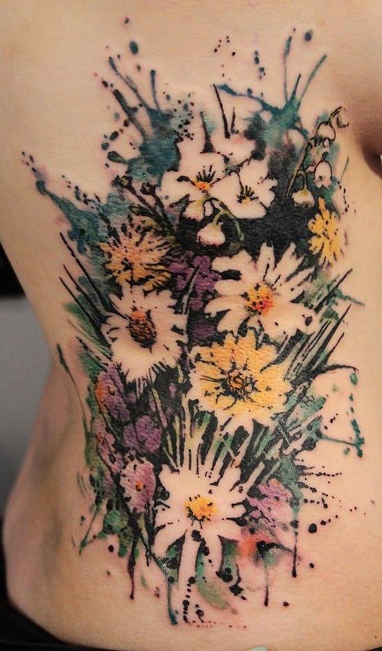 27-Flower-watercolor-tattoo