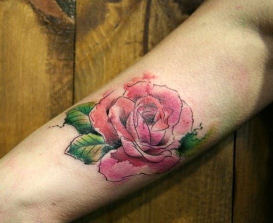 40-Rose-watercolor-tattoo