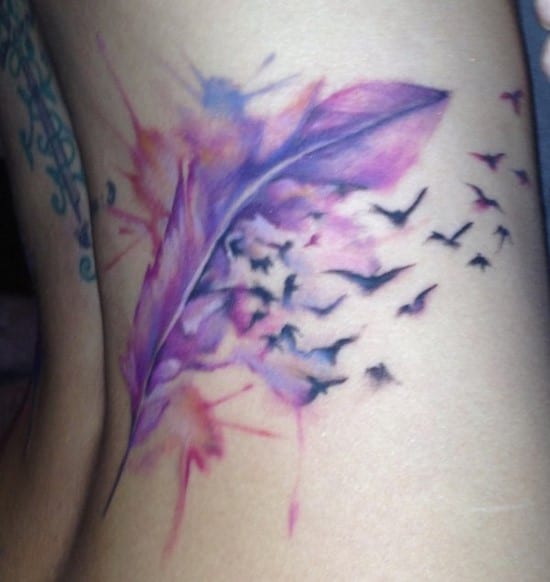 watercolor-feather-idea