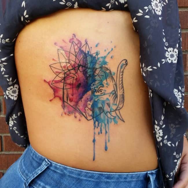 watercolor tattoo