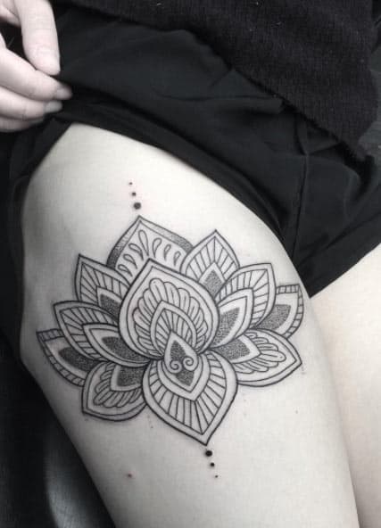 Ornamental Lotus Flower by Poppy