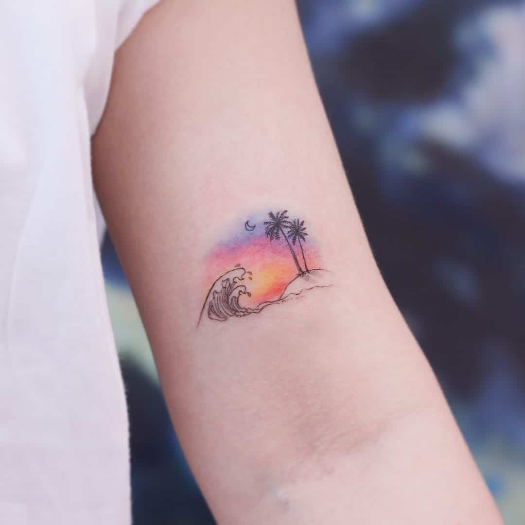 ocean arm tattoo