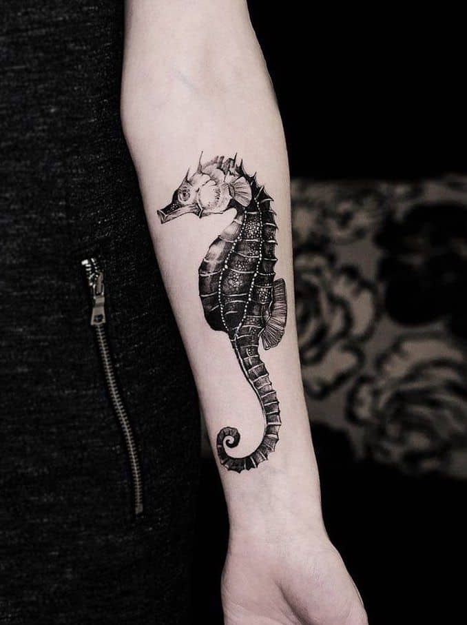 sea creature arm tattoo