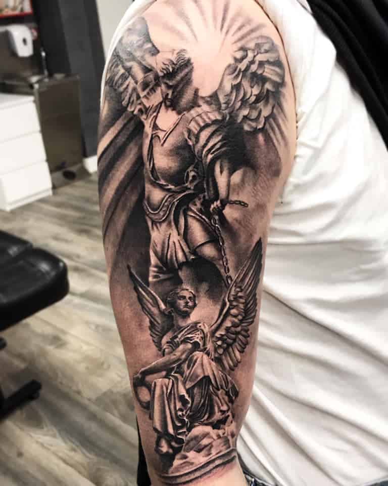 75 MindBlowing Saint Michael Tattoos And Their Meaning  AuthorityTattoo