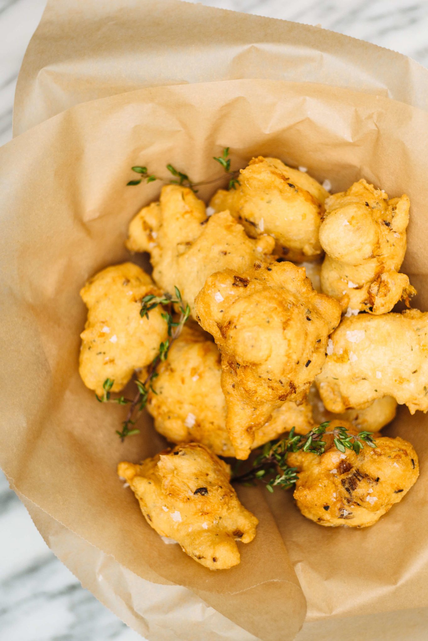 Italian Squash Blossom Fritters are fun for parties.