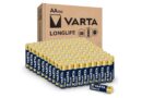 VARTA Longlife AA Batteries (100 Pack), Alkaline Double A Battery