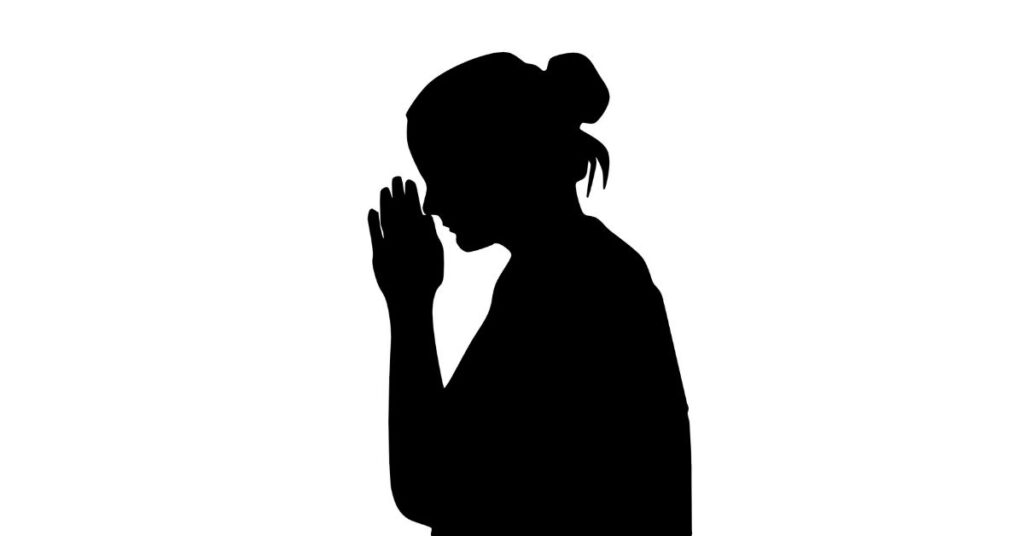 woman praying