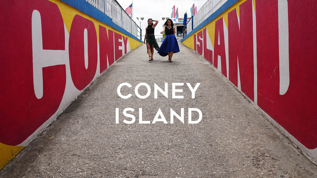 Visit Coney Island in New York.