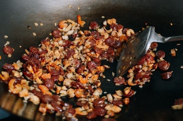 Sticky Rice with Chinese Sausage, by thewoksoflife.com