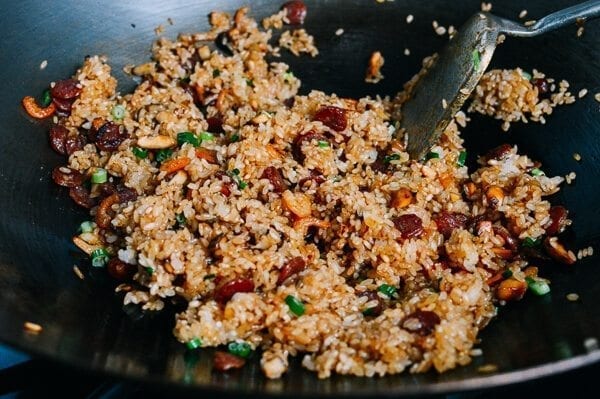 Sticky Rice with Chinese Sausage, by thewoksoflife.com