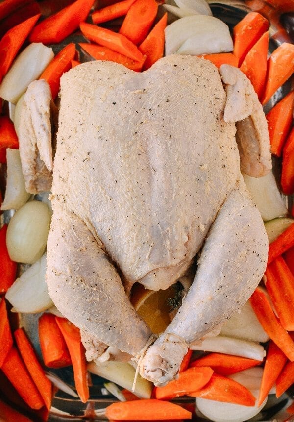 A 2-Part Recipe: Roast Chicken & Stock, by thewoksoflife.com