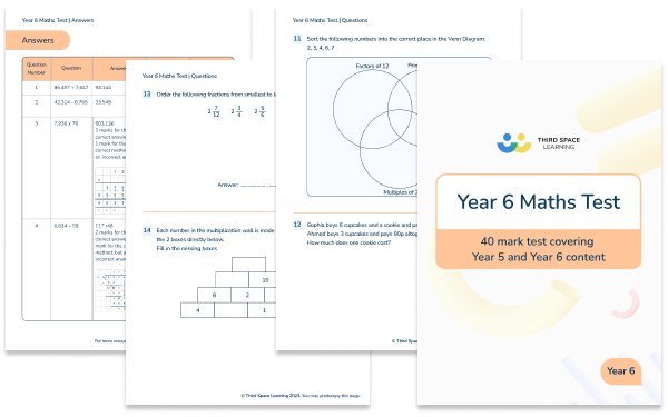 Year 6 Maths Test