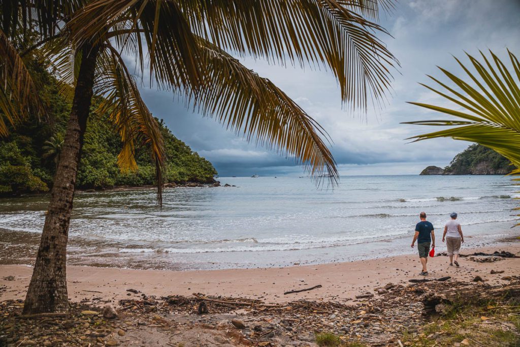 Cocos island diving beach