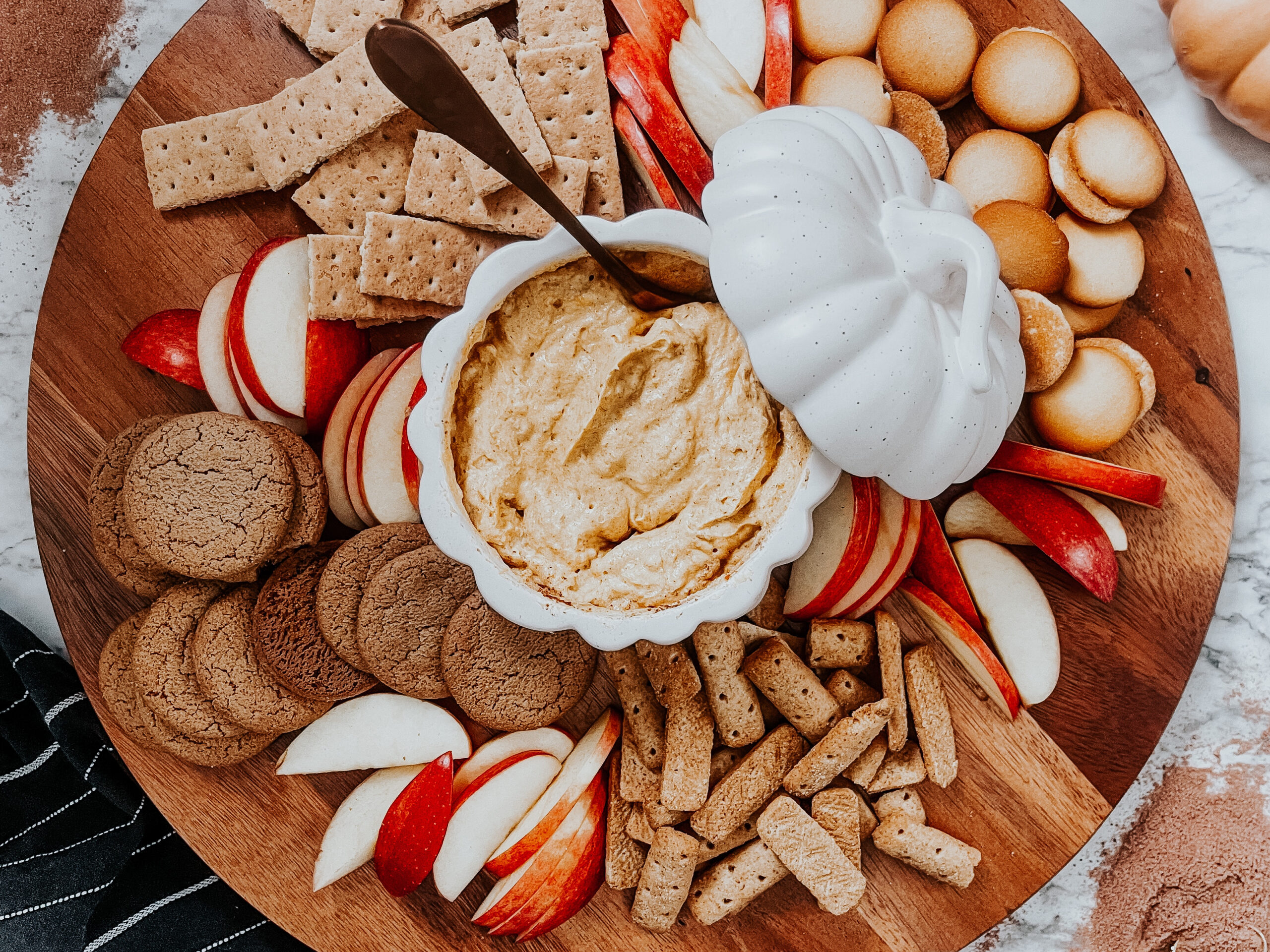 Pumpkin Fluff Dip - Fall dessert dip you need to make - This is our Bliss