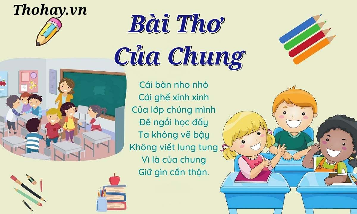 Bài Thơ Của Chung ️️ Nội Dung, Hình Ảnh, Giáo Án