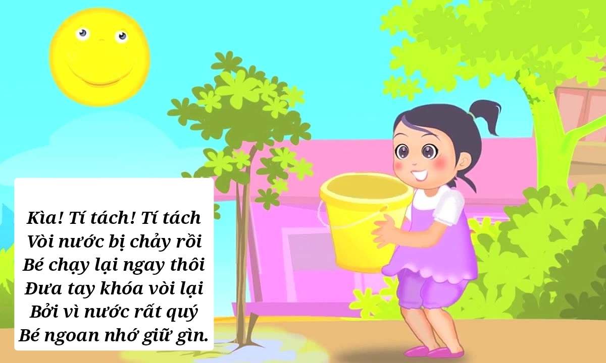 Bài Thơ Tiết Kiệm Nước ️️ Nội Dung, Hình Ảnh, Giáo Án