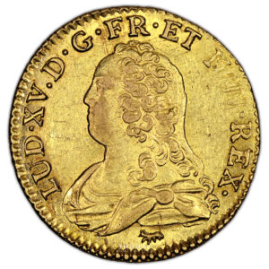 Louis XV - Gold - Louis d'or aux lunettes - 1729 A Paris - Treasure of Saint-Wandrille obverse