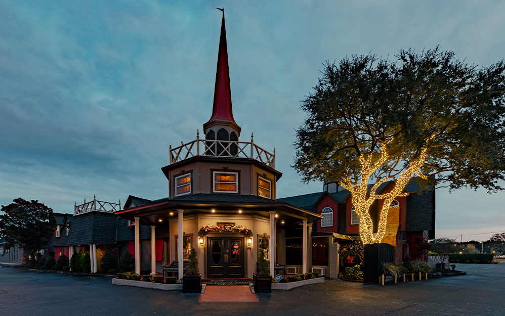 Exterior of the Front of Thoroughbreds Restaurant