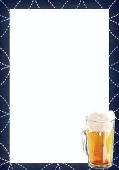 draft beer frame, draft beer, sake, drinking, JPG