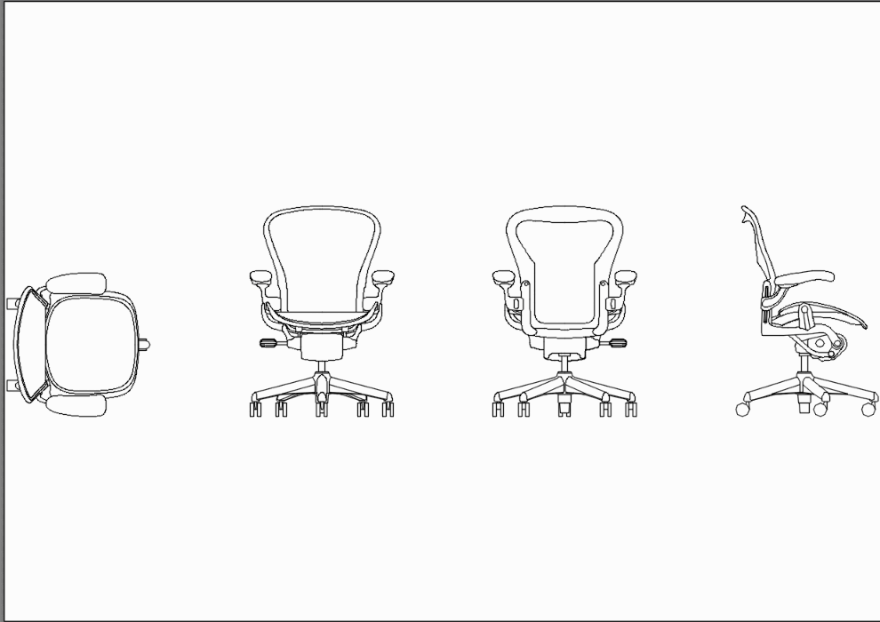 Herman miller aeron chair in AutoCAD | Download CAD free ( KB) |  Bibliocad