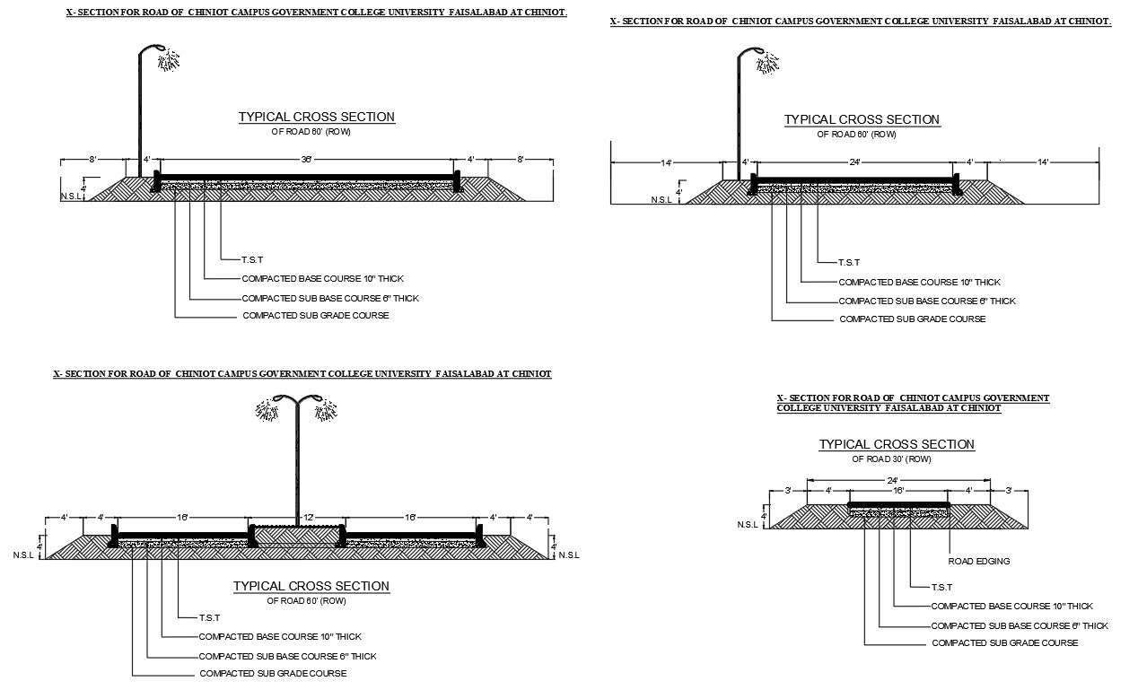 Aggregate 112+ concrete road cross section drawing - seven.edu.vn